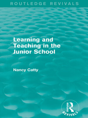cover image of Learning and Teaching in the Junior School (1941)